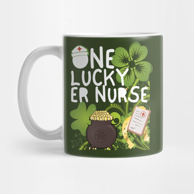 One Lucky ER Nurse, One Lucky Nurse, St Patrick's Day ER Nurse by Coralgb